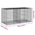 Gabion Basket with Cover 200x100x100 cm Galvanised Iron