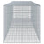 Gabion Basket with Cover 450x100x100 cm Galvanised Iron