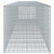 Gabion Basket with Cover 650x100x100 cm Galvanised Iron