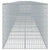 Gabion Basket with Cover 1100x100x100 cm Galvanised Iron