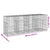 Gabion Basket with Cover 400x100x150 cm Galvanised Iron