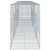 Gabion Basket with Cover 600x100x150 cm Galvanised Iron