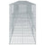 Gabion Basket with Cover 1100x100x150 cm Galvanised Iron