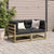 2 Piece Garden Sofa Set with Cushions Impregnated Wood Pine