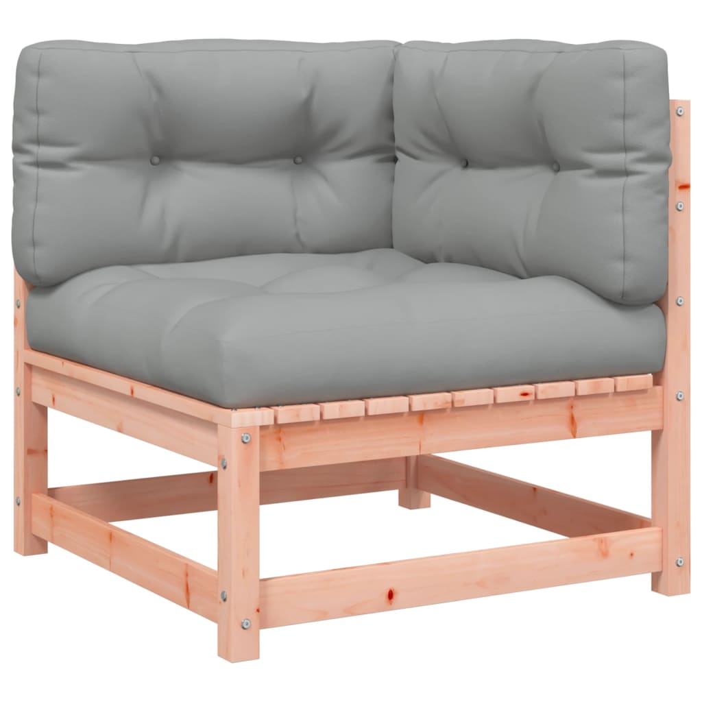 4 Piece Garden Sofa Set with Cushions Solid Wood Douglas Fir