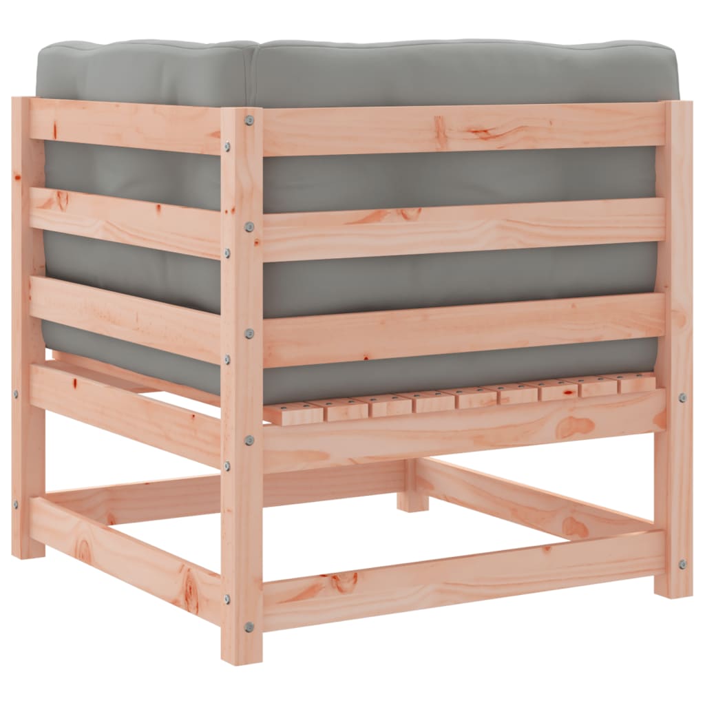 4 Piece Garden Sofa Set with Cushions Solid Wood Douglas Fir