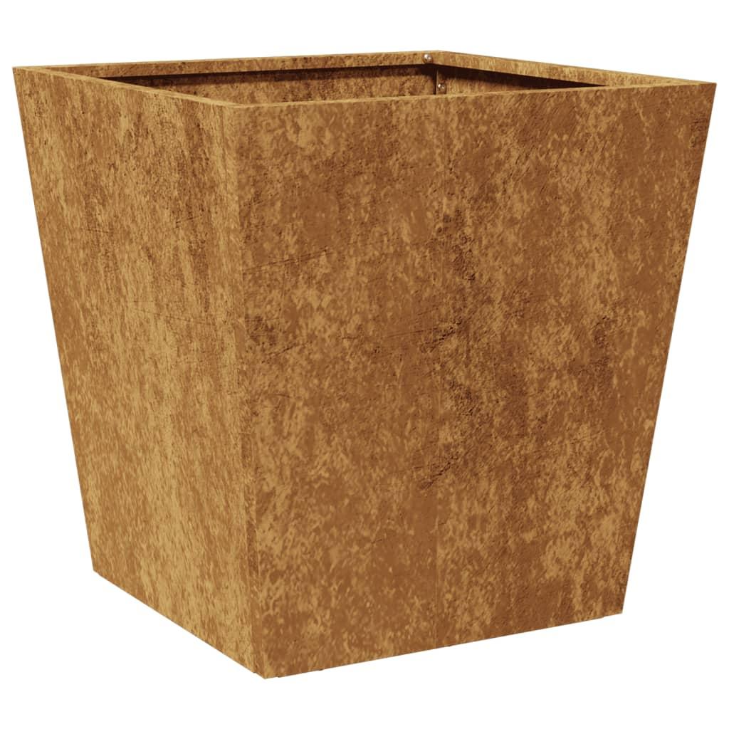 Garden Planters 2 pcs 40x40x40 cm Weathering Steel
