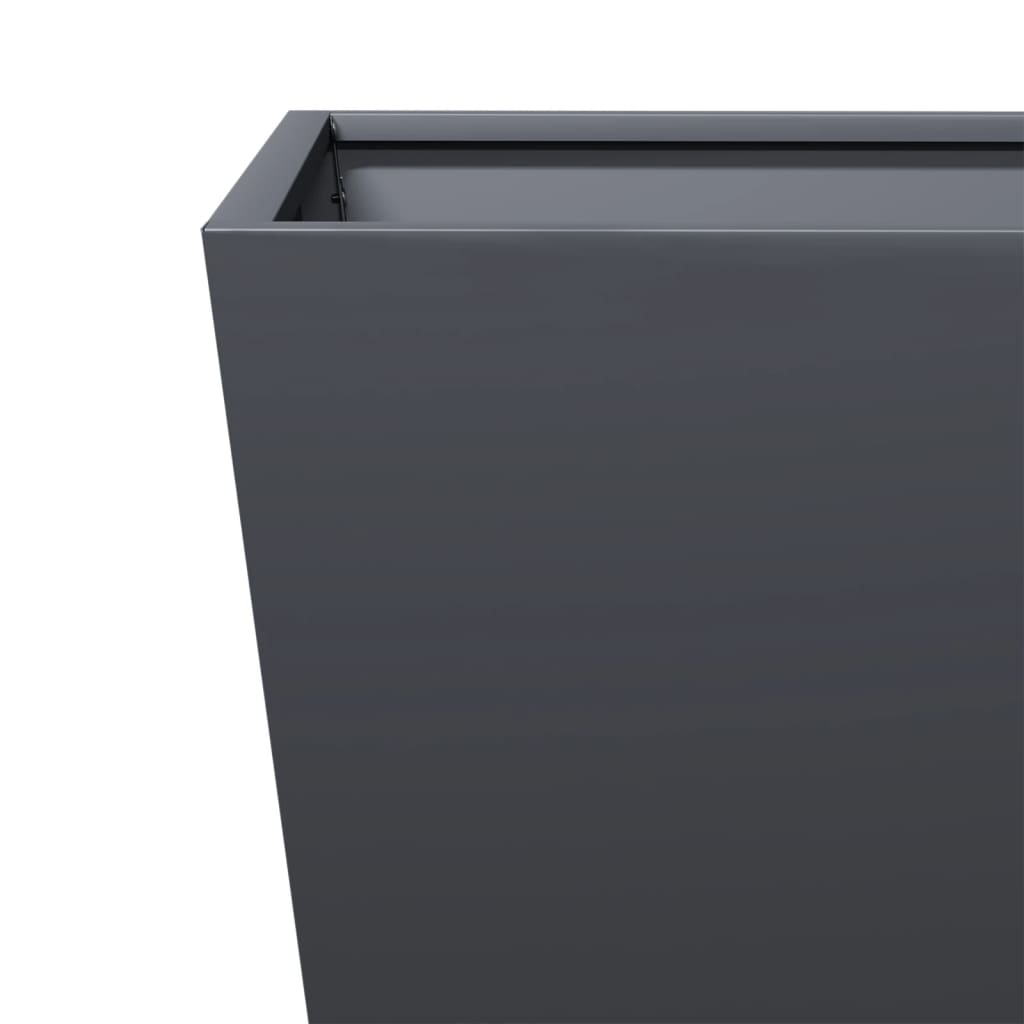 Garden Planters 2 pcs Anthracite 50x50x50 cm Steel