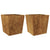 Garden Planters 2 pcs 50x50x50 cm Weathering Steel