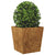 Garden Planters 2 pcs 50x50x50 cm Weathering Steel