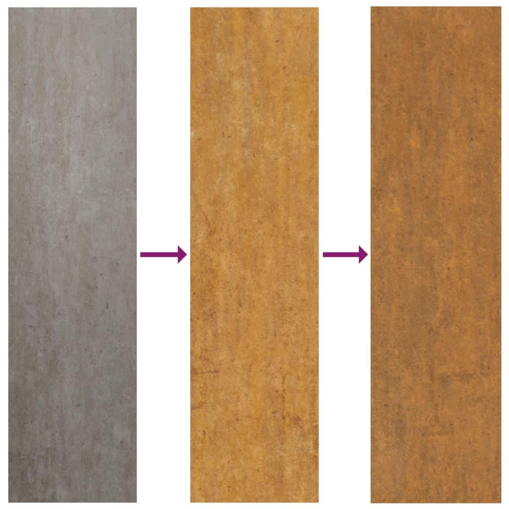 Garden Planters 2 pcs 50x50x50 cm Weathering Steel