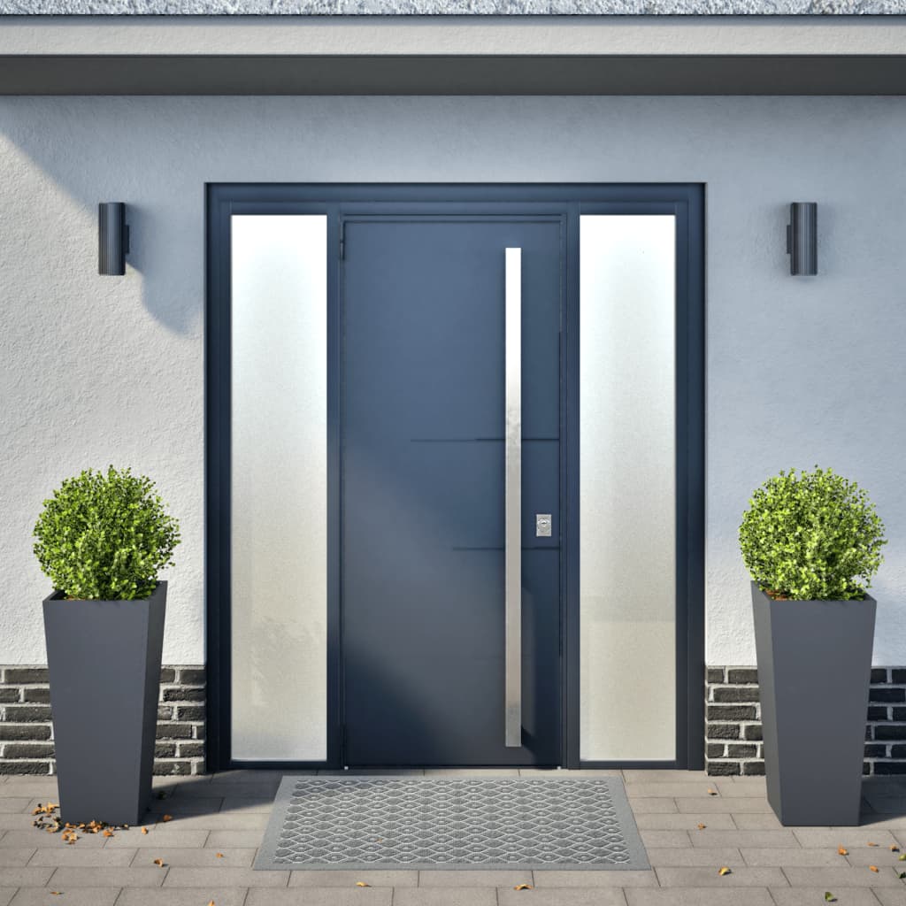 Garden Planters 2 pcs Anthracite 35x35x75 cm Steel