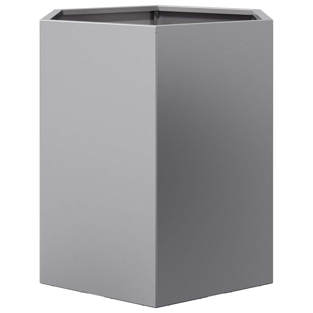 Garden Planters 2 pcs Hexagon 46x40x45 cm Galvanized Steel