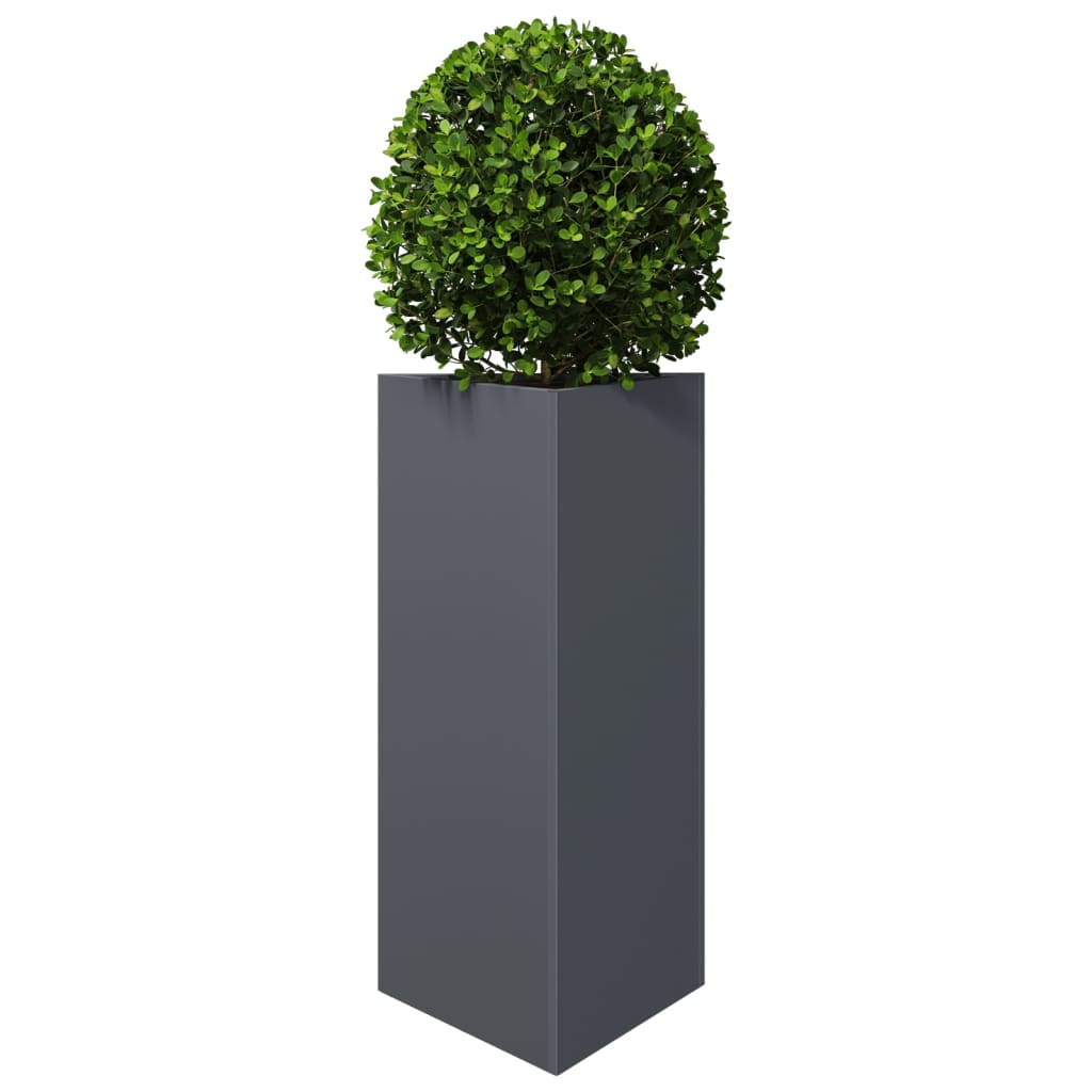 Garden Planter Anthracite Triangular 40x34.5x75 cm Steel