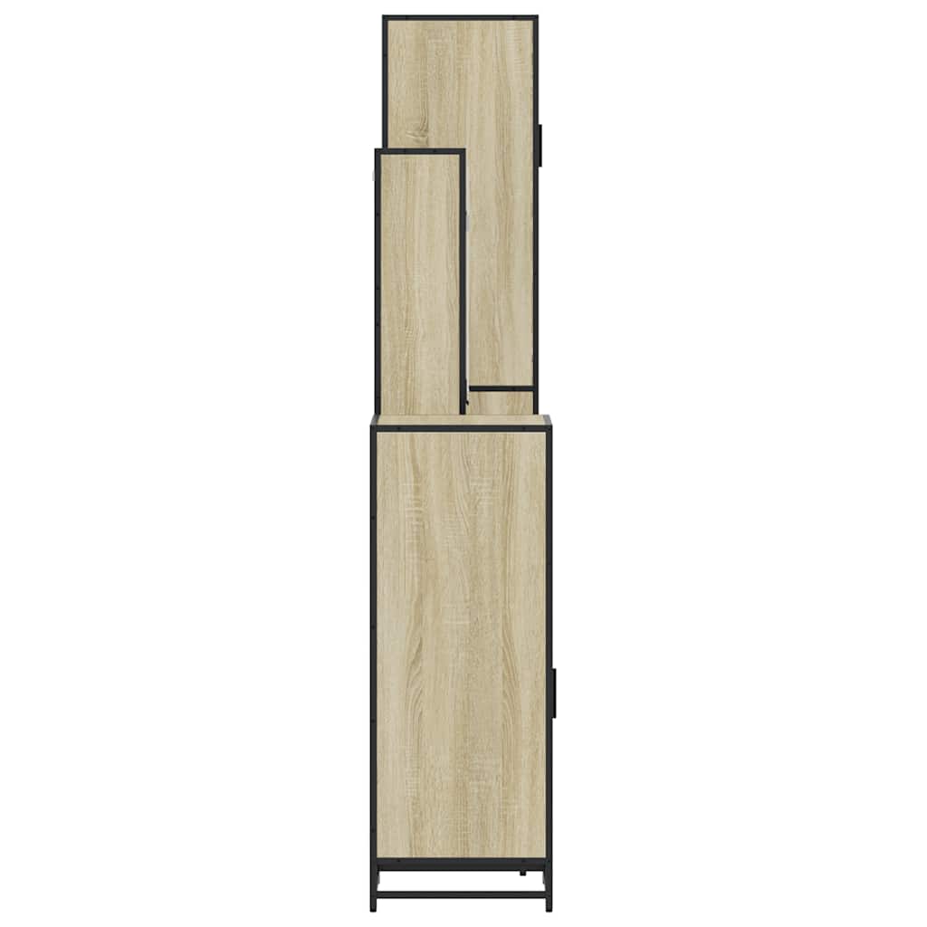 4Â Piece Bathroom Furniture SetÂ Sonoma Oak Engineered Wood