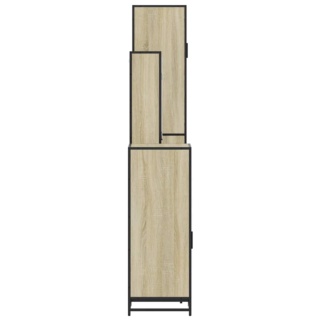 4Â Piece Bathroom Furniture SetÂ Sonoma Oak Engineered Wood