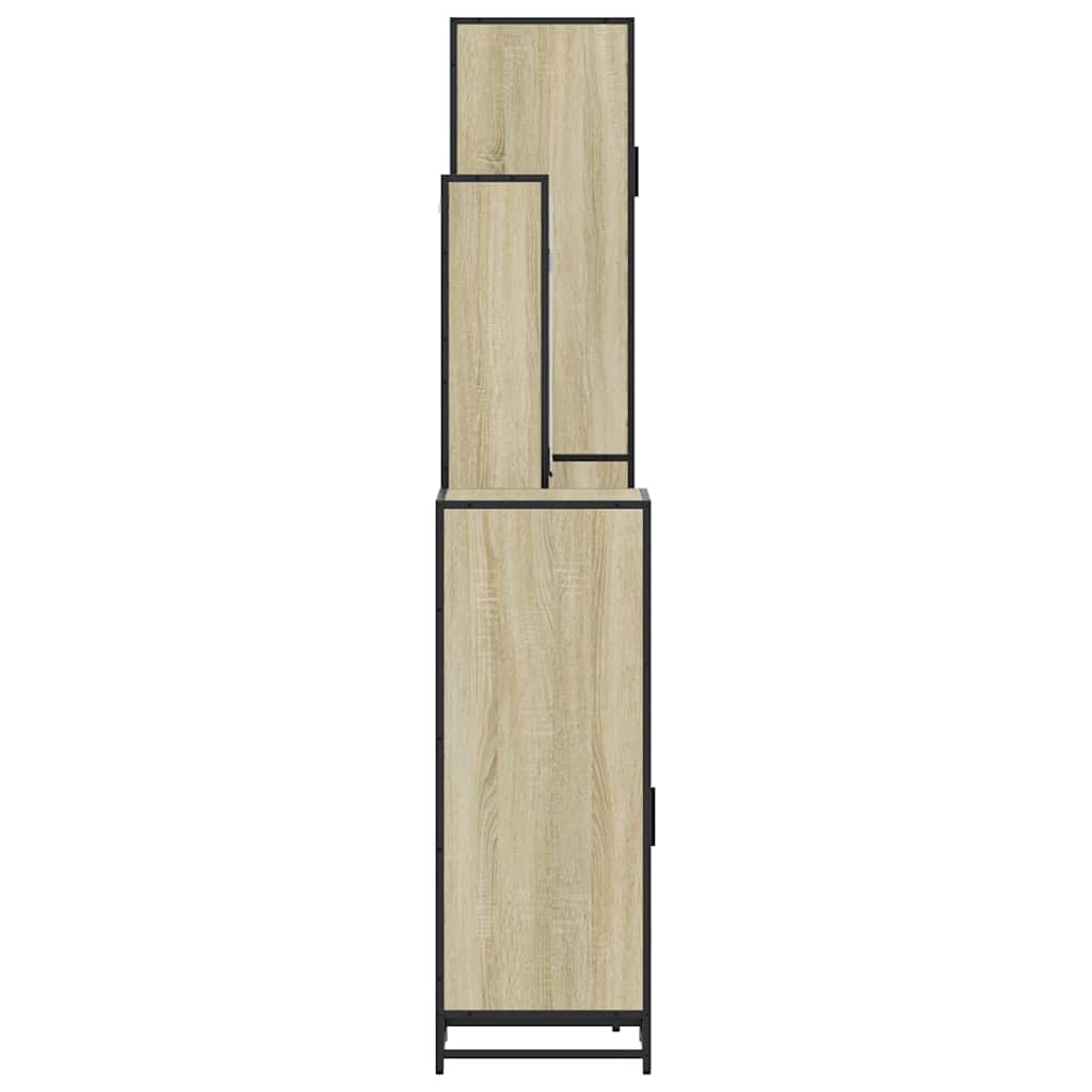 4Â Piece Bathroom Furniture SetÂ Sonoma Oak Engineered Wood