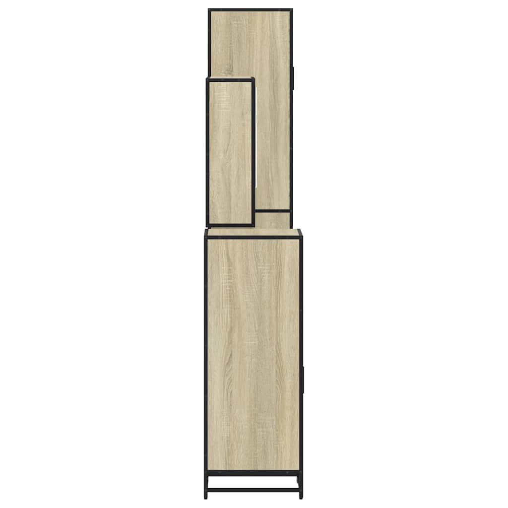 4Â Piece Bathroom Furniture SetÂ Sonoma Oak Engineered Wood