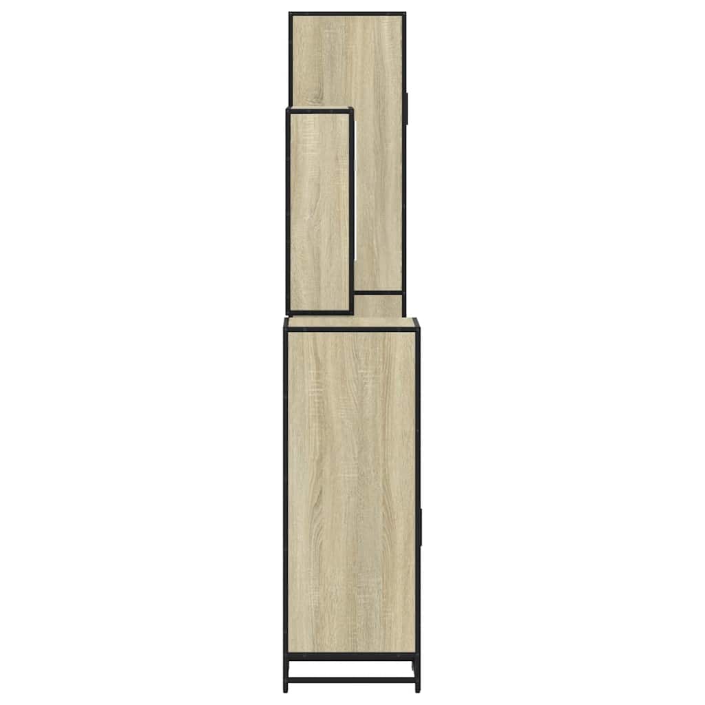 4Â Piece Bathroom Furniture SetÂ Sonoma Oak Engineered Wood