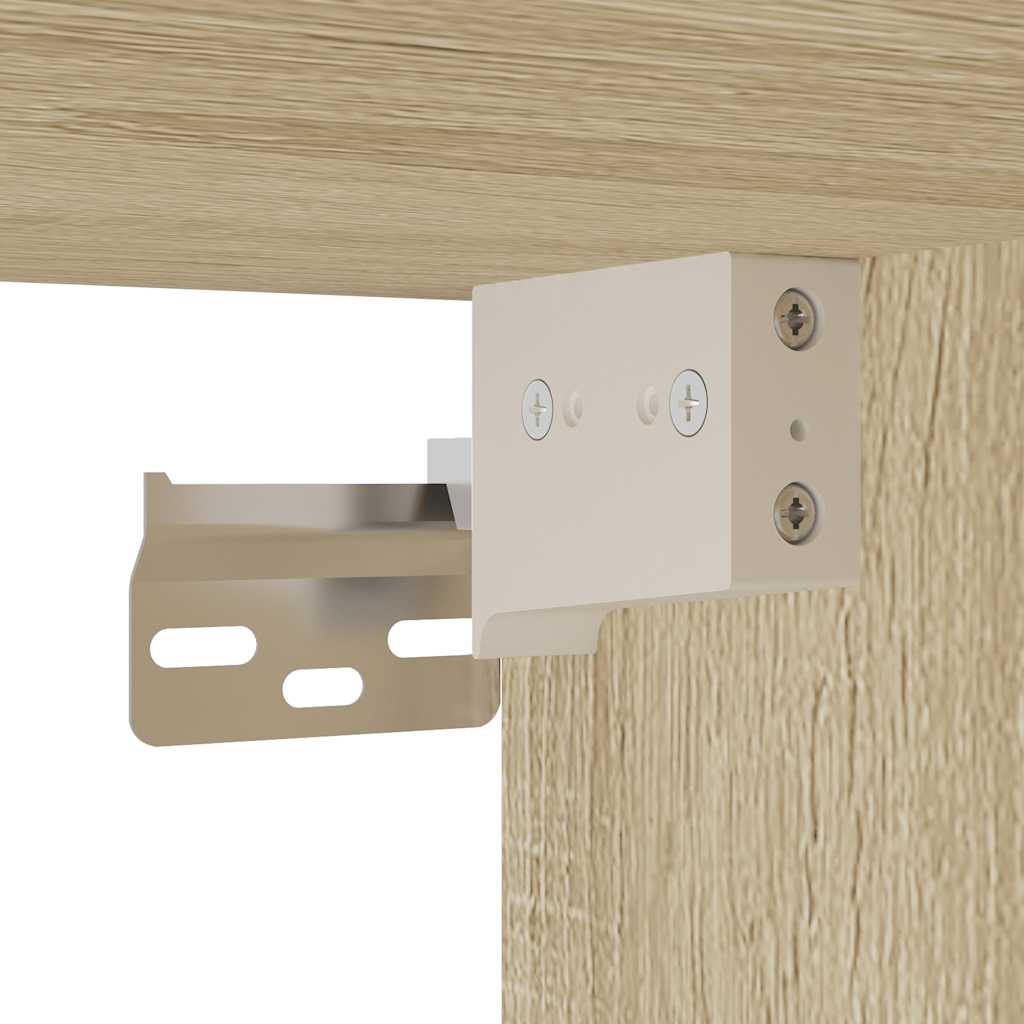 4Â Piece Bathroom Furniture SetÂ Sonoma Oak Engineered Wood