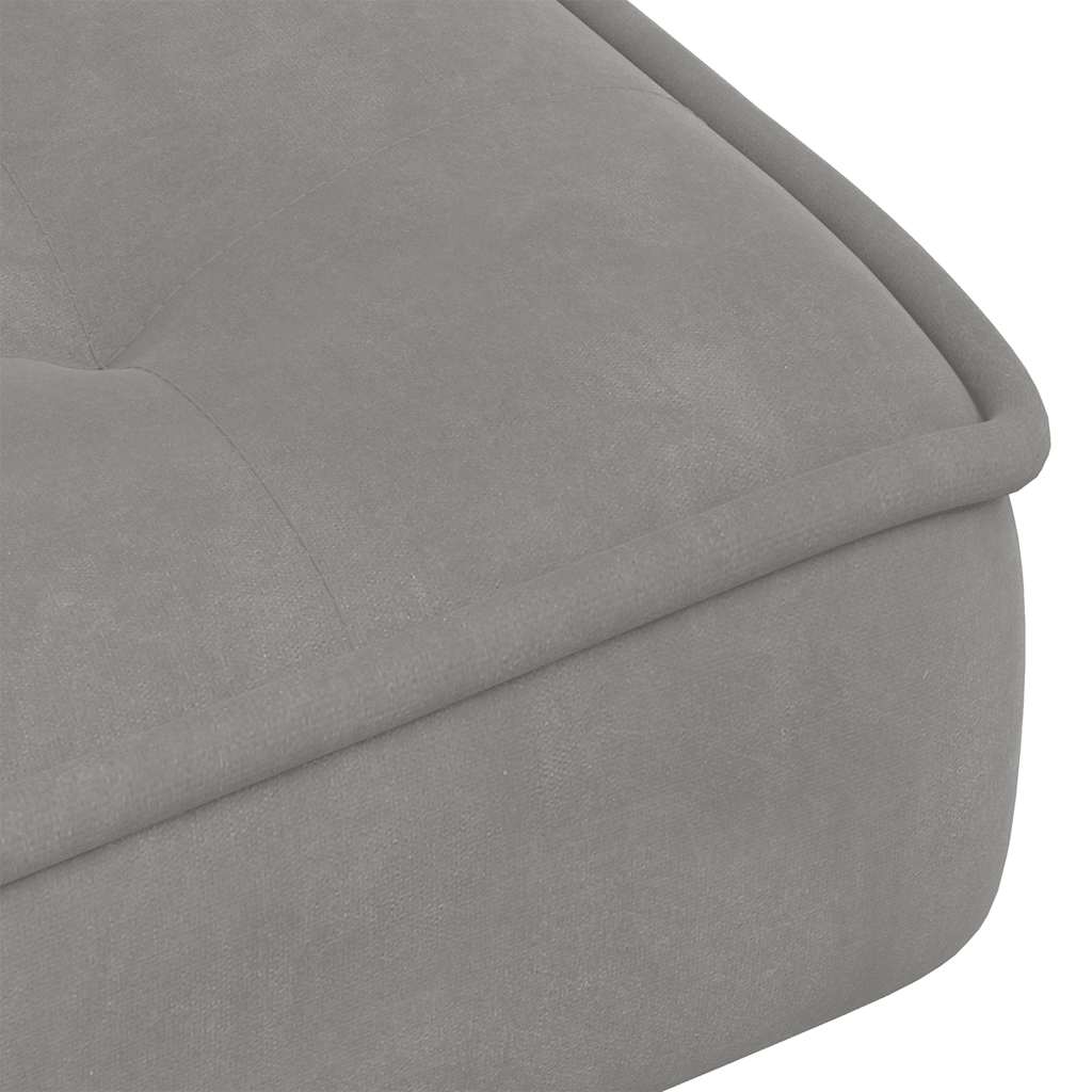 Relaxing Chair Light Grey 64x74x84 cm Velvet