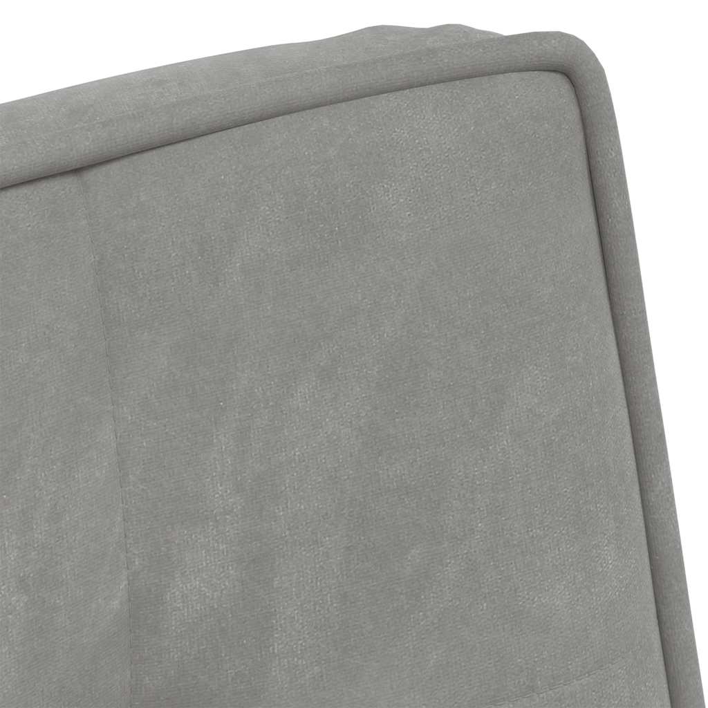 Relaxing Chair Light Grey 64x74x84 cm Velvet
