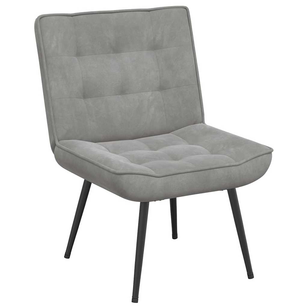 Relaxing Chair Dark Grey 64x74x84 cm Velvet