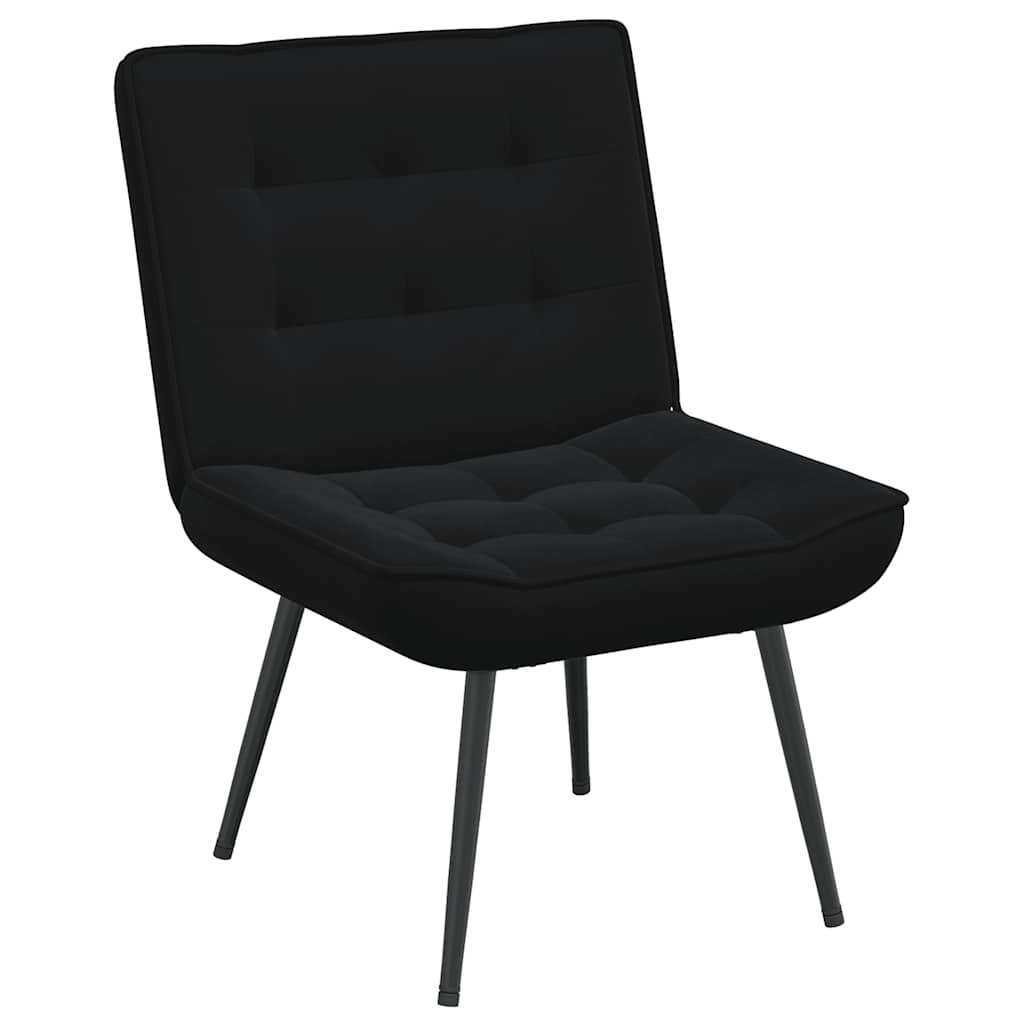 Relaxing Chair Black 64x74x84 cm Velvet
