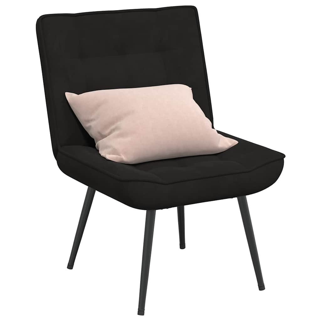 Relaxing Chair Black 64x74x84 cm Velvet