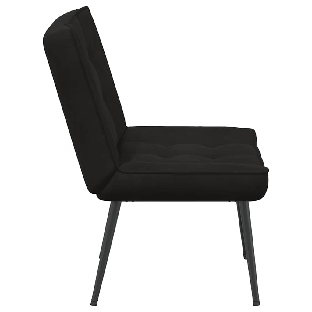 Relaxing Chair Black 64x74x84 cm Velvet