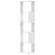 Corner Bookcase 5-Tier White 50x50x179 cm Engineered Wood