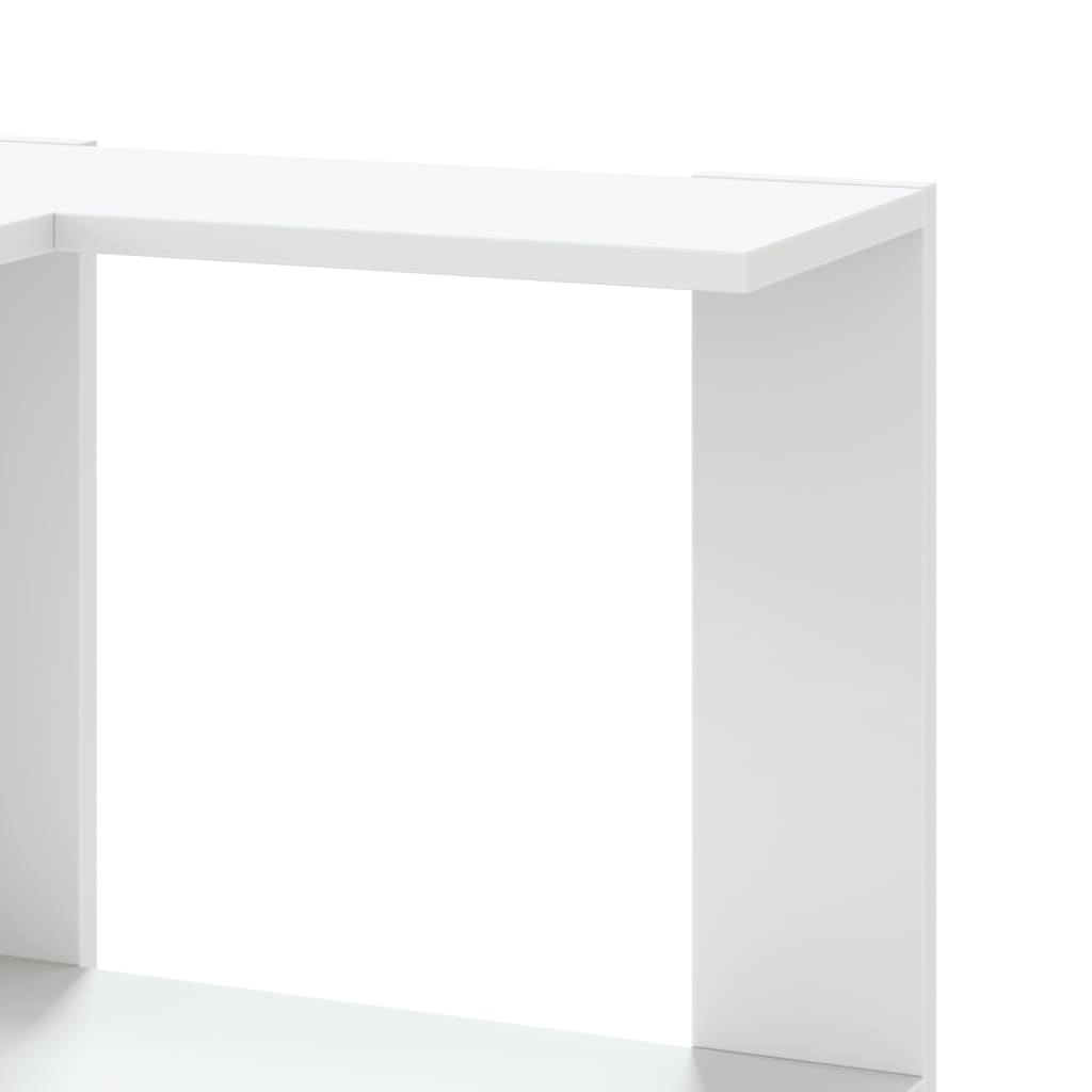 Corner Bookcase 5-Tier White 50x50x179 cm Engineered Wood