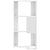 Corner Bookcase 3-Tier White 50x50x102 cm Engineered Wood