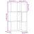 Corner Bookcase 3-Tier White 50x50x102 cm Engineered Wood