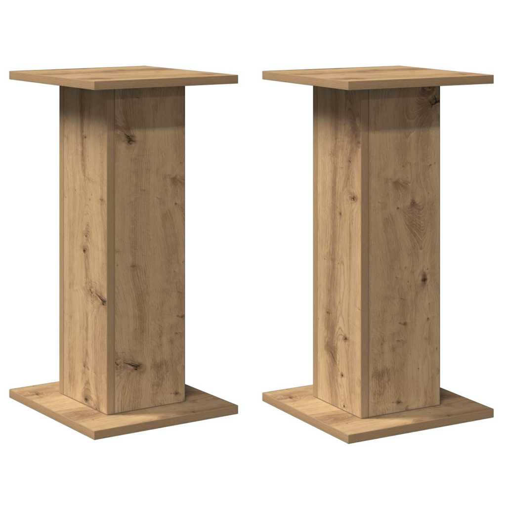 Speaker Stands 2 pcs Artisian Oak 30x30x60 cm Engineered Wood