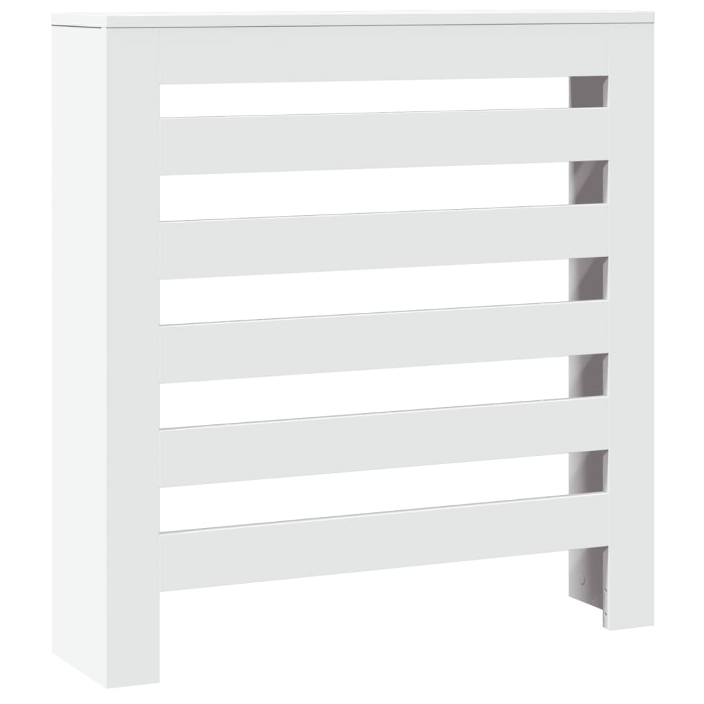 Radiator Cover White 78x20x82 cm Engineered Wood