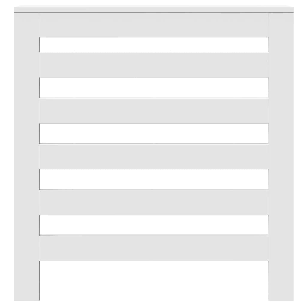 Radiator Cover White 78x20x82 cm Engineered Wood