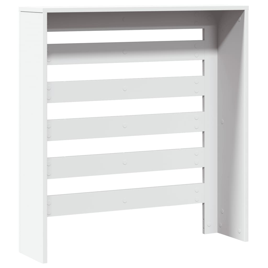Radiator Cover White 78x20x82 cm Engineered Wood
