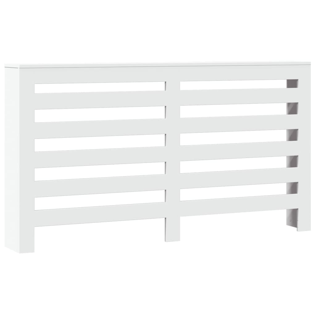 Radiator Cover White 149x20x82 cm Engineered Wood