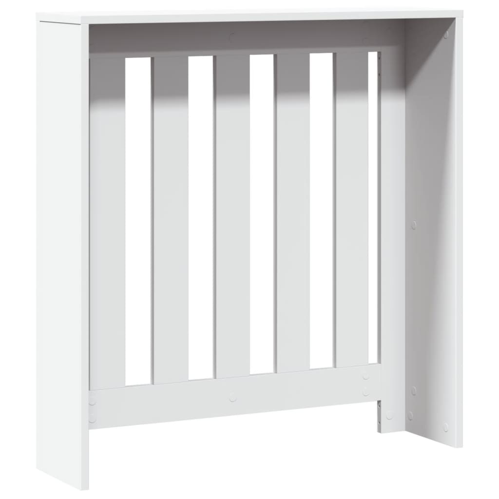 Radiator Cover White 78x20x82 cm Engineered Wood