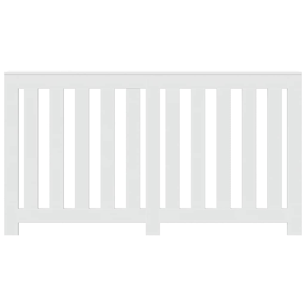 Radiator Cover White 149x20x82 cm Engineered Wood