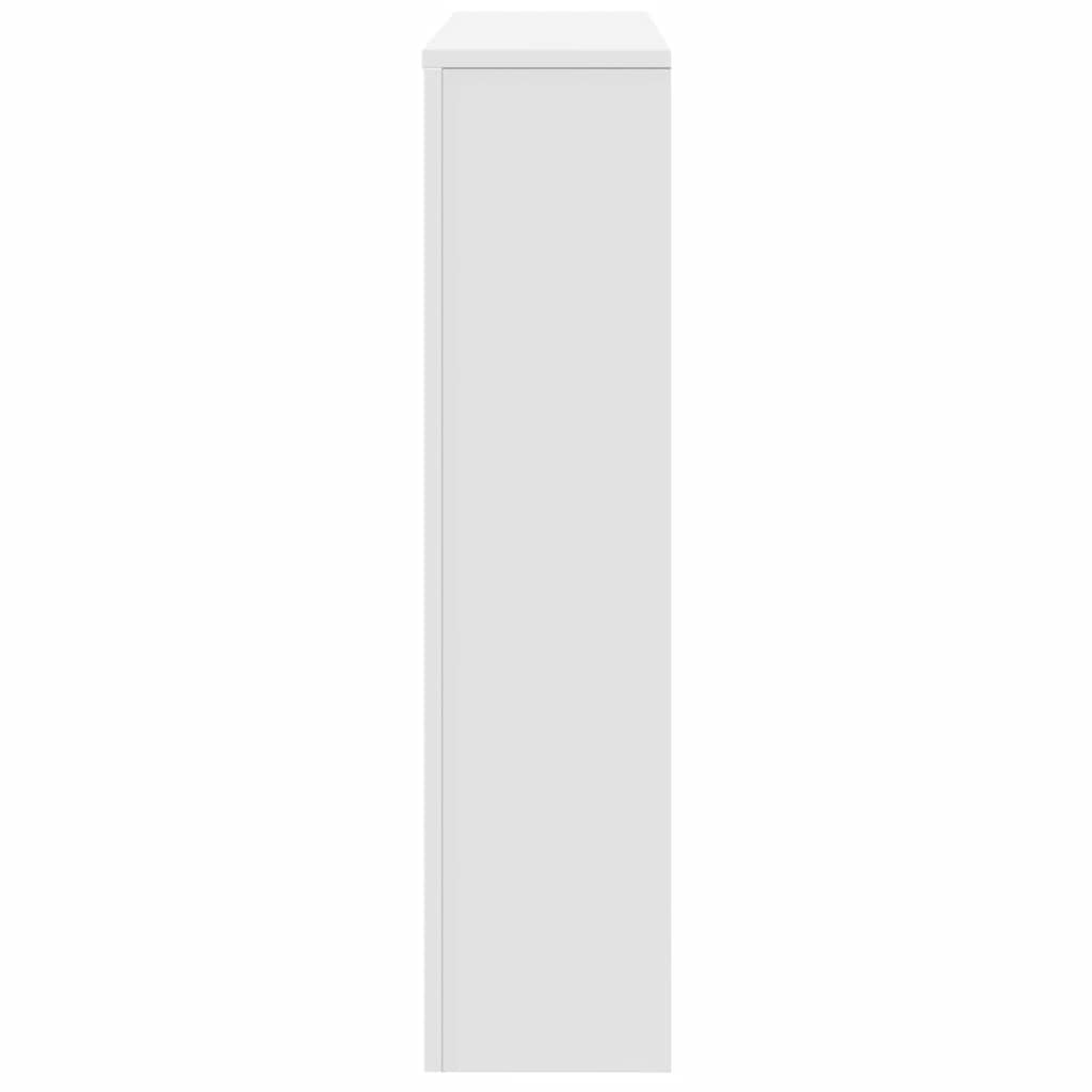 Radiator Cover White 149x20x82 cm Engineered Wood