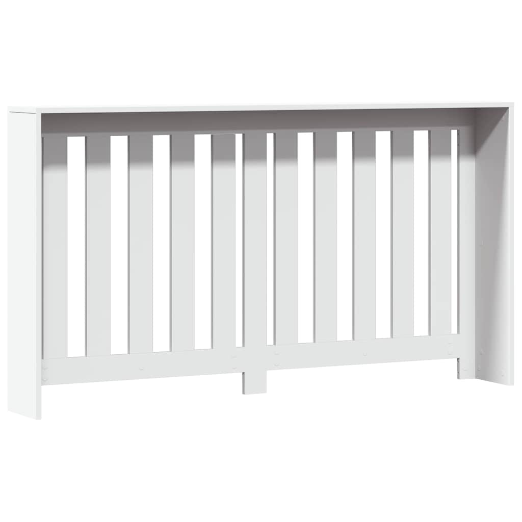 Radiator Cover White 149x20x82 cm Engineered Wood