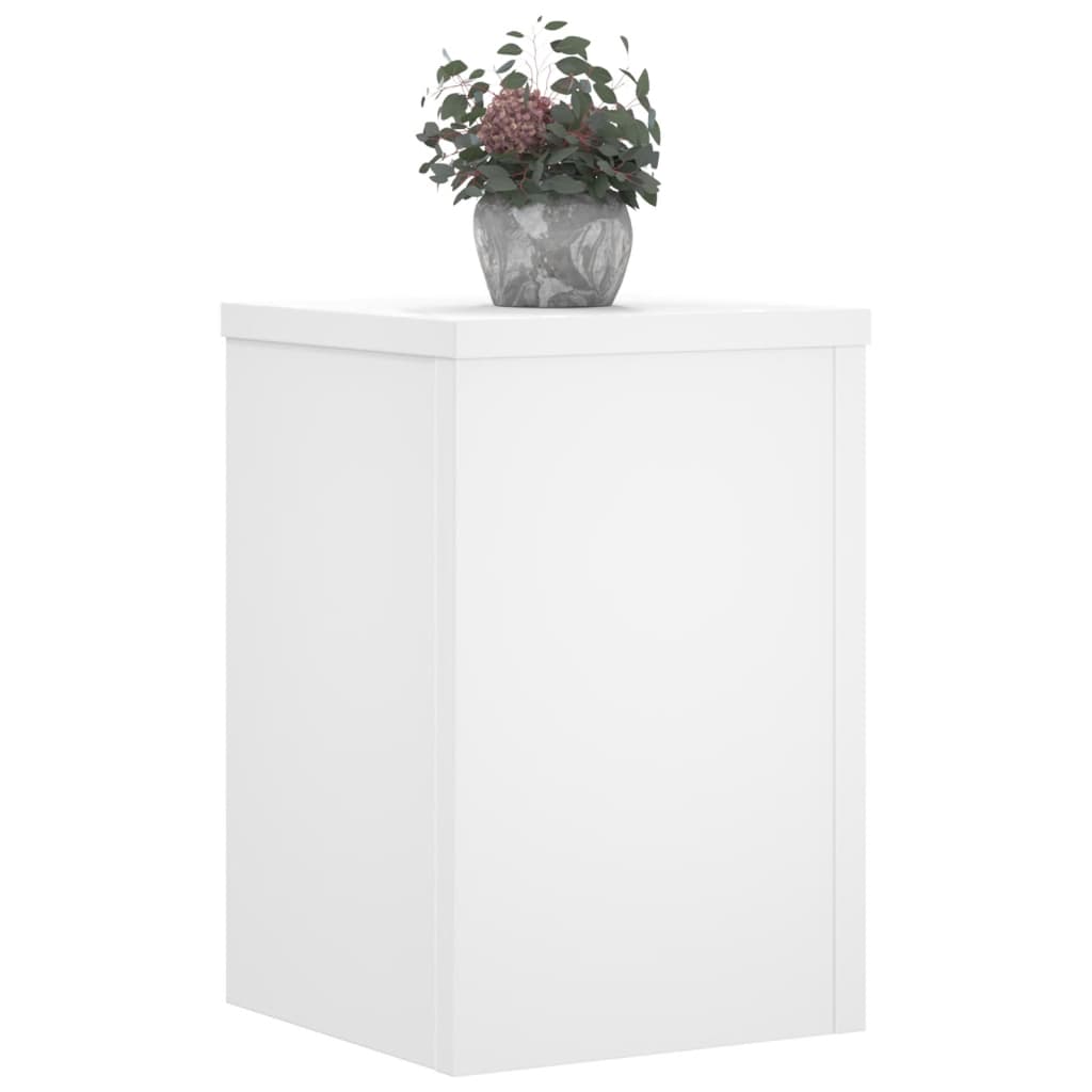 Plant Stand 2 pcs White 20 x 20 x 30 cm Engineered Wood