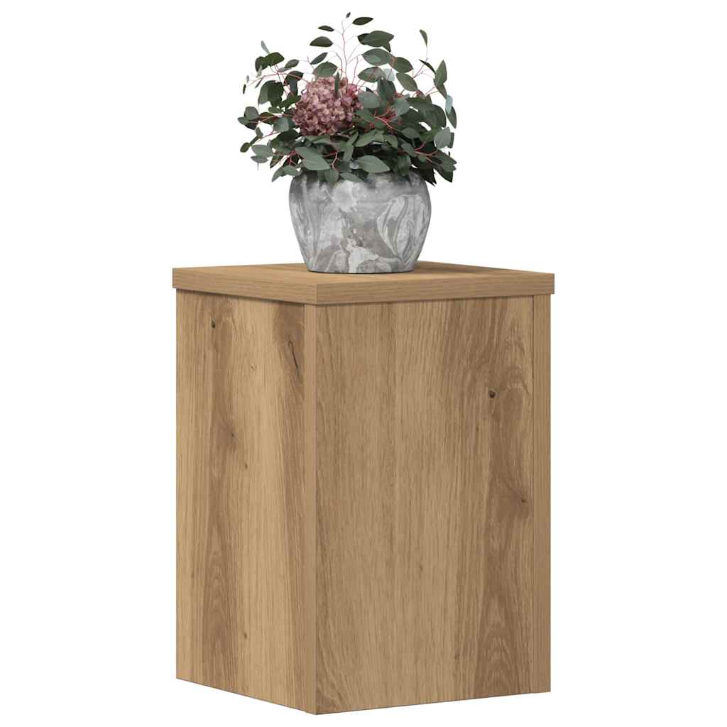 Plant Stands 2 pcs Artisan Oak 20x20x30 cm Engineered Wood