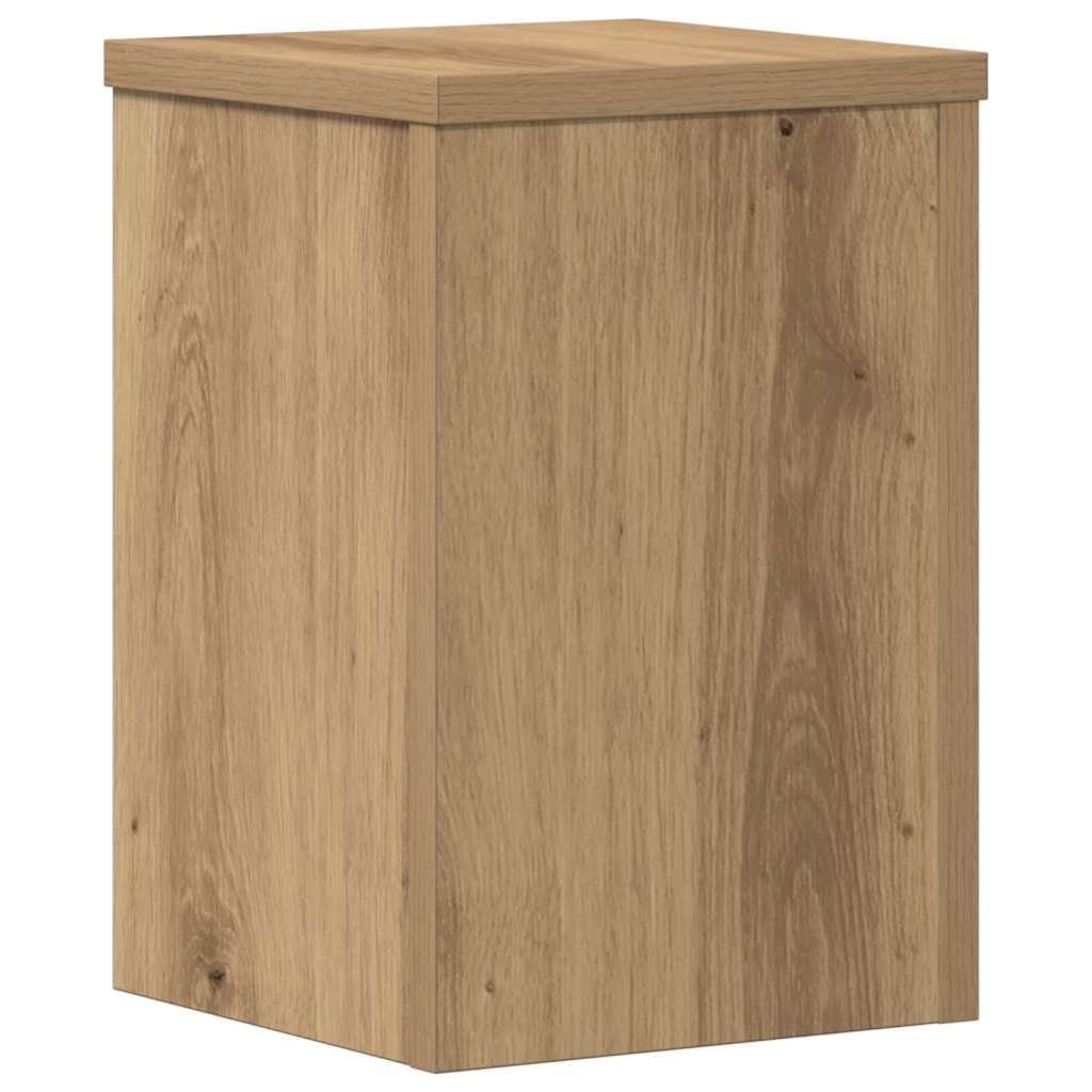 Plant Stands 2 pcs Artisan Oak 20x20x30 cm Engineered Wood