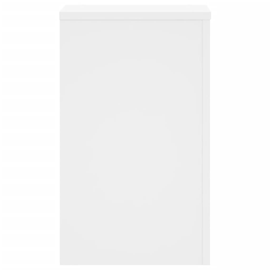 Plant Stands 2 pcs White 30x30x50 cm Engineered Wood