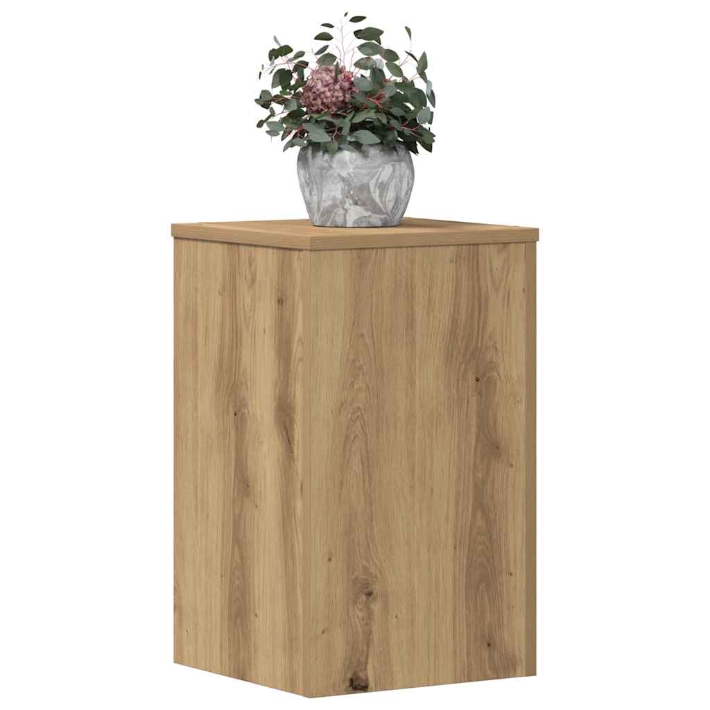 Plant Stands 2 pcs Artisan Oak 30x30x50 cm Engineered Wood