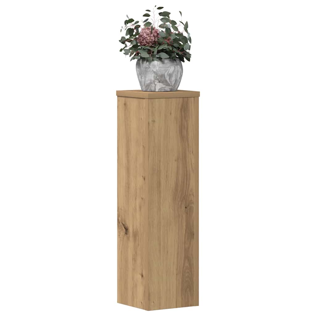 Plant Stands 2 pcs Artisan Oak 17x17x60 cm Engineered Wood
