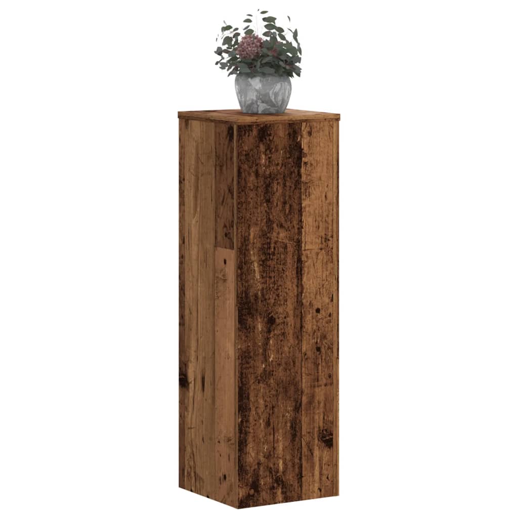 Plant Stand 2pcs Old Wood 25x25x80 cm Engineered Wood